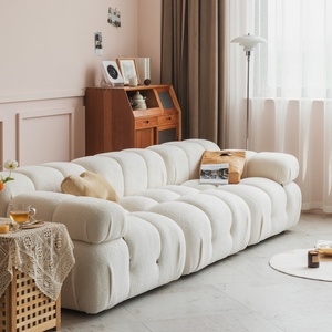 Ensemble de canapé de salon en velours design italien de haute qualité canapé de meubles canapé modulaire en tissu ottoman - Product Image 4