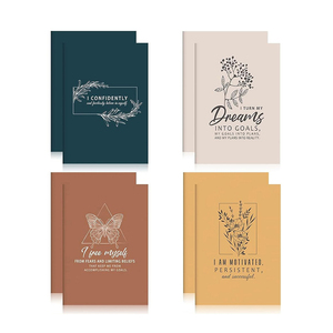 Coffrets cadeaux personnalisés, bloc-notes A6 lignés, bloc-notes de poche motivant, carnet de notes, agenda, planificateur - Product Image 1