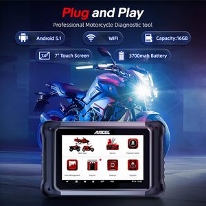 ANCEL MT700 Scanner OBD2 per Moto, Strumento Diagnostico Completo, Programmazione e <span class=keywords><strong>Codifica</strong></span> del Modulo di Controllo, Compatibile con la Maggior Parte delle Moto - Product Image 6