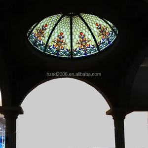 Dôme Tiffany en vitrail avec structure en fer pour bars, villas, hôtels et églises – Fournisseur direct usine - Product Image 4