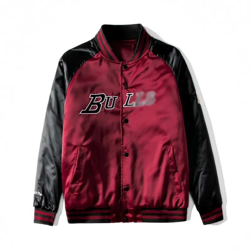 Wool Football Embroidered Jackets Letterman Satin Basketball Jacket Custom Design Blank Plain 20rs Mens Patchwork Bomber Jacket