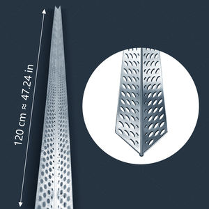 Découvrez le profilé d'angle galvanisé au zinc, anti-corrosion et haute résistance, pour cloisons sèches - Product Image 4