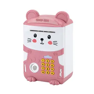 Money Box Electric ATM Password Money Coin Plastic mouse shape Children Toy digital Piggy Bank money bank