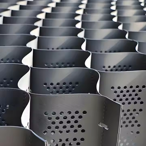 قرص العسل عالي الكثافة ناعم ومثقب ، أسود HDPE <span class=keywords><strong>Geocell</strong></span> لتثبيت قاعدة الطريق - Product Image 2