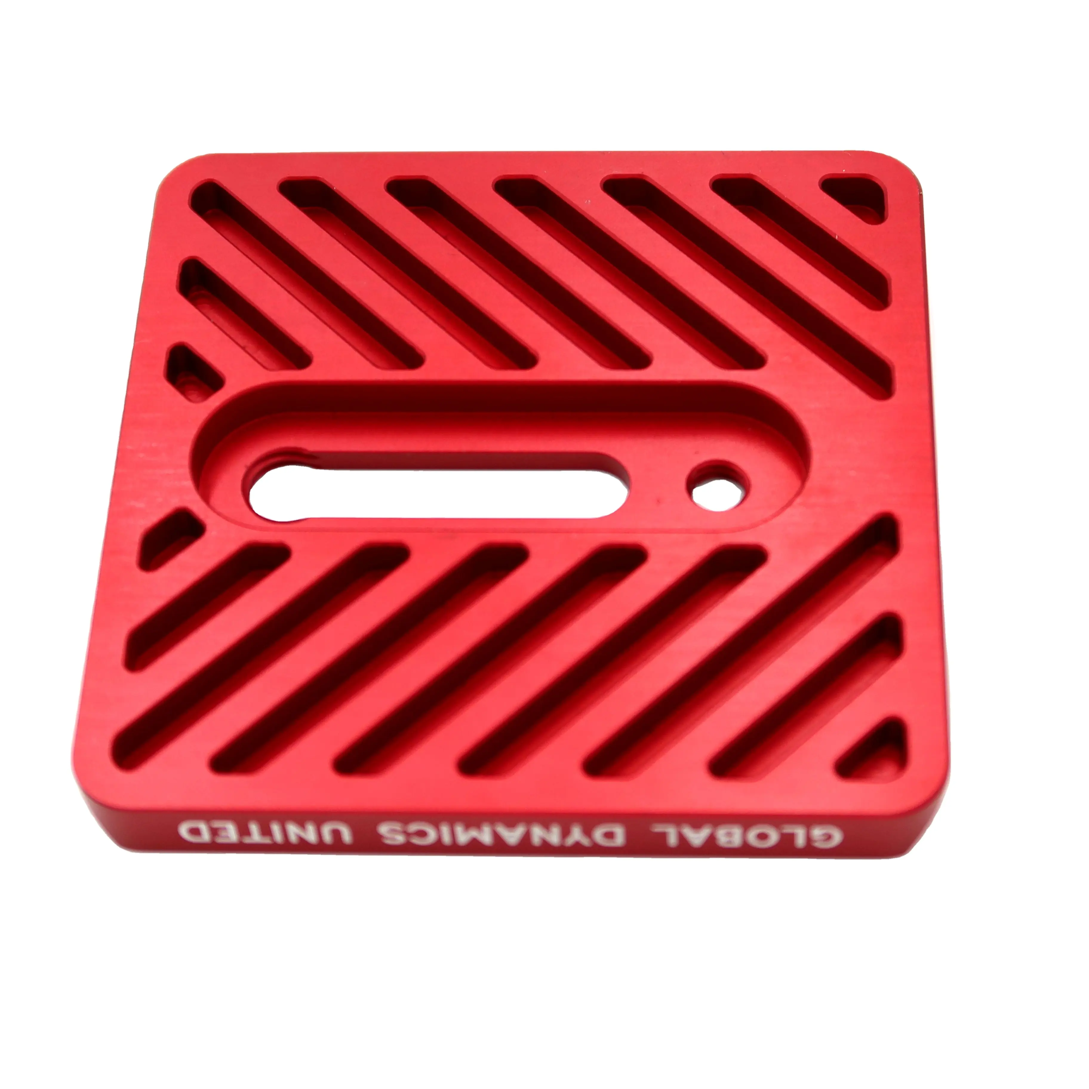 OEM Aluminum Part Red Anodizing Fabricating Service Precision CNC Machining Product
