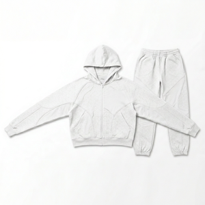 Conjunto de Sudadera con Capucha Oversize y Joggers Estilo Vintage con Lavado Ácido, Calidad Premium, Personalizable, Hombro Caído, Ropa Urbana - Product Image 1