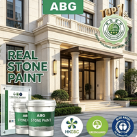 Peinture élastique extérieure effet pierre naturelle avec granulats de roche naturelle pour murs extérieurs de bâtiments résistants aux intempéries