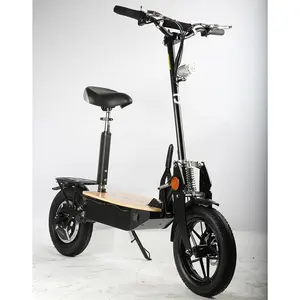 6-8h opladen elektrische scooter geen ketting drive 14inch opvouwbare hub motor scooter