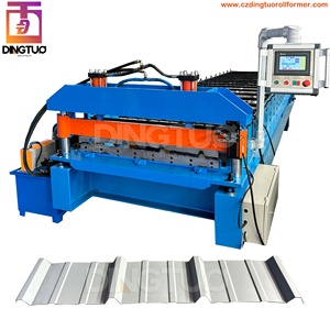 Máquina Formadora de Láminas para Techos con Paneles Trapezoidales PBR y Paneles <span class=keywords><strong>R</strong></span>, con Precortador y Ventilador de Enfriamiento, Aplicable al Mercado Estadounidense - Product Image 2
