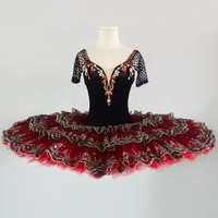 T0502 Competition Performance Wear Robes tutu rouges en vente Tutu de ballet classique