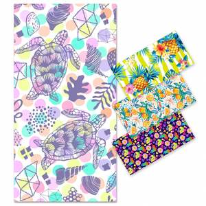 Serviettes de plage en microfibre à séchage rapide, impression numérique par sublimation, fabrication sur mesure OEM ODM, vente en gros pour les fabricants - Product Image 1