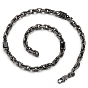 Punk Hip-Hop Men's Stainless Steel Locomotive Pattern <strong>Link</strong> <strong>Chian</strong> Necklace - Product Image 3
