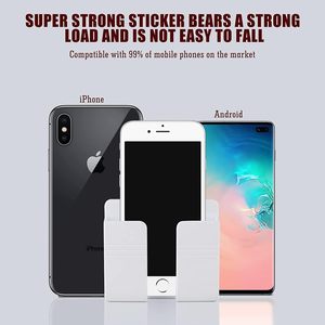 Universal Portable Home Living Room <b>Plastic</b> Wall Mount Double Tier Multi-functional Phone Holder <b>Rack</b> - Product Image 5