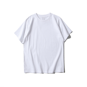 260gsm 100% Cotton Vintage T-Shirt Custom Logo O-Neck Short Sleeve Knitted <b>Tee</b> for Men - Product Image 4