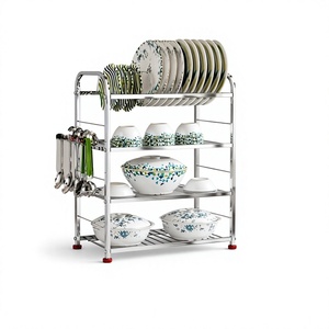 Estante de Cocina de 4 Niveles, Estante de Almacenamiento de Metal Resistente al Óxido, Organizador Vertical de 45x24x60cm - Product Image 4