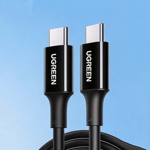UGREEN US300 100W 5A PD PPS USB2.0 TPE ABS <b>USB</b>-C to <b>USB</b>-C Fast Charging Data Cable - Product Image 2