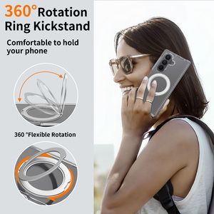 Funda Transparente con Tapa Abatible para <span class=keywords><strong>Galaxy</strong></span>, Soporte Giratorio de 360 Grados, Magnética, Antiamarillamiento, Transparente, Antigolpes, Fundas para Samsung Z Fold 7 - Product Image 4