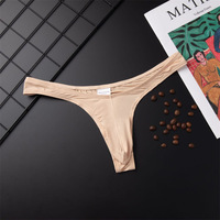 Culotte string homme respirante taille basse style éléphant sexy pour le commerce extérieur, grande taille avec poche U
