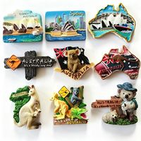Imán de nevera 3D de animales salvajes de Australia, diseño de koala, canguro y cocodrilo, recuerdo de poliresina, imán de recuerdo para venta al por menor en zoológicos y parques de vida silvestre