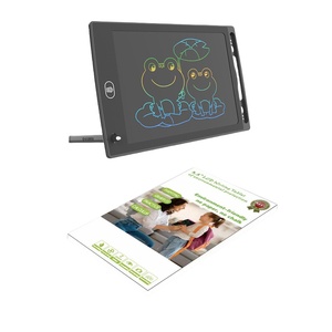 Tablette d'écriture LCD effaçable électronique colorée de taille moyenne 8,5/10/12 pouces, réutilisable, pour enfants, usage scolaire, noir/bleu/rose - Product Image 2