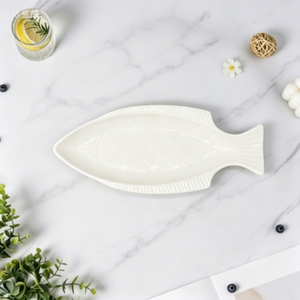 <span class=keywords><strong>Assiette</strong></span> à dîner en mélamine de forme de poisson, style minimaliste moderne, pour hôtels, restaurants, maison - Product Image 3