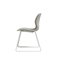 Chaise de salle à manger ergonomique en plastique avec pieds en métal, idéale pour la maison, la cuisine, le café et les salons de thé – Approvisionnement direct usine