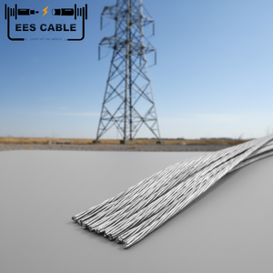 HS GSW Conductor Alambre de acero galvanizado Trenzado Guy Stay Wire Alambre de acero de zinc para transmisión de energía aérea - Product Image 3