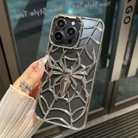Coque de téléphone antichoc en TPU Spider de refroidissement de luxe haut de gamme OEM pour 17 & 16 Pro Max avec poignée de téléphone
