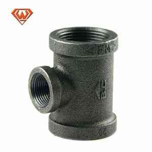 3/<span class=keywords><strong>4</strong></span> \ "Phụ kiện ống sắt dễ uốn có dải màu đen với xương sườn bề mặt nhẵn bằng <span class=keywords><strong>Tee</strong></span> - Product Image 4