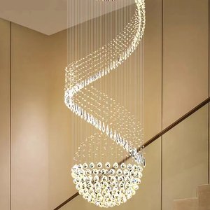Lampu Gantung Modern untuk Plafon, Lampu Kristal Rantai, Lampu Hias Ruang Tamu, Lampu Chandelier, Lampu Tangga Loft - Product Image 6