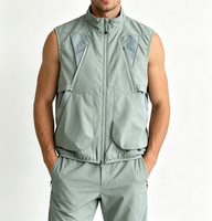 Veste-gilet convertible pour homme, coupe-vent, résistante à l'eau, multi-poches, légère, style montagne, ODM OEM