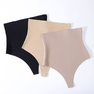 Factory <span class=keywords><strong>Outlet</strong></span> 3 colores sin costuras adelgazamiento Slim Fit ropa interior moldeador de cuerpo de cintura alta mujeres Control de barriga tangas bragas - Product Image 2