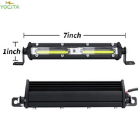 Yocita 4-Zoll 7-Zoll 18W Strobe Warn licht leiste Rot Weiß Blau Bernstein Auto Außen beleuchtung Zubehör Auto Zigaretten beleuchtung
