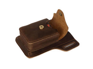 Andong Riñonera de Cuero Genuino de Vaca para Hombre y Niño, Estilo Crazy Horse, Cartera para Teléfono, Bolsa de Cinturón, Bolsos de Exterior, Bolso de Mano - Product Image 5