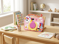 Tablette pour enfants 7 pouces Android 8.1 2 Go 16 Go WiFi 1024x600 rose avec étui en silicone licorne et support
