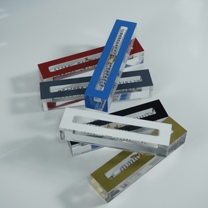 Wholesale Custom Clear Acrylic Lucite Mezuzah Case <b>Display</b> <b>Rack</b> Customizable Color for Judaica Mezuzah Holder - Product Image 5