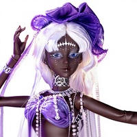 Poupée BJD gothique authentique ShugaFairy, échelle 1/4, Lysa, résine, rétro, sombre, exotique, violette, lune, étoile, voyante