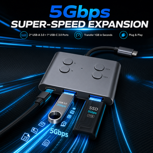 ฮับ USB C แบบเ<span class=keywords><strong>ส</strong></span>ียบใช้งานได้ทันที พร้อมฟังก์ชั่นบันทึกเสียงด้วยคลิกเดียว ดีไซน์อเนกประสงค์ รองรับ AI <span class=keywords><strong>ส</strong></span>ำหรับคอมพิวเตอร์และแล็ปท็อป ขายส่ง - Product Image 2