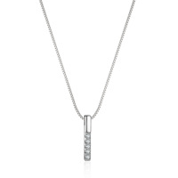 Collier chaîne maille forçat simple en argent sterling 925 anti-ternissement avec pendentif Moissanite VVS, accessoires de bijouterie tendance