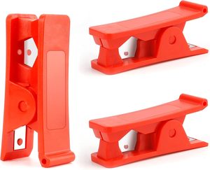 FOSA PTFE Tubing Cutter, Hose Cutter 1/8-3/4in Cutting Capacity For PVC (Red