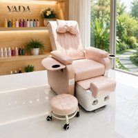 Chaise de pédicure hydraulique portable pour spa des pieds, station de pédicure multifonctionnelle pour salon de manucure, système de jet sans tuyau à drainage automatique