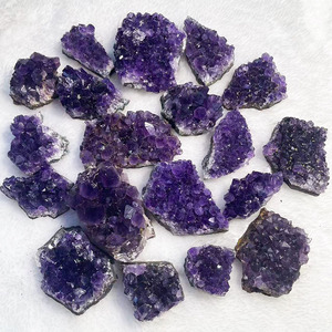 Geoda de cristal de cuarzo, amatista Natural de racimo, amatista púrpura oscura, de alta calidad, al por mayor - Product Image 2