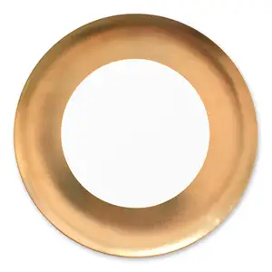 De lujo de oro de la boda de placas hotel uso oro bajo placas de oro para la decoración del hogar
