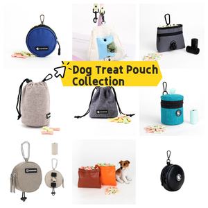 Экологичная сумка-органайзер для лакомств для собак из твила с завязками, моющаяся, для дрессировки, для путешествий, для хранения корма для щенков - Product Image 4