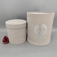 Valentijnsdag Zilveren Logo Klein Bedrijf Bruiloft Knuffeldoos Bloem Ronde Verpakkingsdozen Gerecycleerde Materialen Matte Laminatie