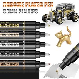 <span class=keywords><strong>Pennarello</strong></span> Cromato a Specchio Fai-da-Te, Vernice Riflettente Permanente Oro e Argento <span class=keywords><strong>per</strong></span> Ritocchi e Pittura Modellismo - Product Image 2