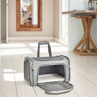 Sac de transport pour chien de luxe tendance, homologué compagnies aériennes, souple, avec fermeture éclair, en maille respirante, écologique, pour voyages en extérieur – Grande Vente