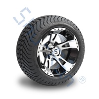 Roues de voiturette de Golf 12 pouces et pneus de rue 215/35-12 points