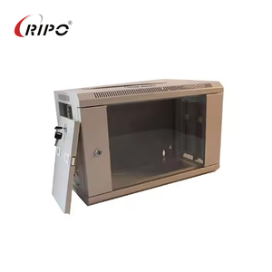 Gabinete de telecomunicaciones Ripo 12U montado en la pared modelo 126060GM/G19 con puerta de vidrio gris de 600x600mm en stock - Product Image 4