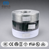 Cable de Alimentación Plano Flexible de 2 Núcleos 60227 IEC 53, Cable Eléctrico con Aislamiento de PVC de 0.75mm2 1.0mm2 500V Cobre KC